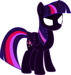 Size: 2948x3093 | Tagged: safe, artist:8670310, twilight sparkle, alicorn, pony, g4, corrupted, high res, nightmare twilight, nightmarified, simple background, transparent background, twilight sparkle (alicorn), vector