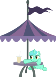 Size: 7238x10000 | Tagged: safe, artist:floppychiptunes, lyra heartstrings, pony, unicorn, g4, absurd resolution, cup, female, oat smoothie, simple background, smoothie, solo, straw, transparent background, vector