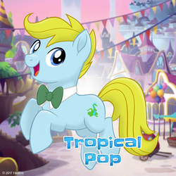 Size: 1080x1080 | Tagged: safe, oc, oc only, oc:tropical pop, earth pony, pony, g4, my little pony: the movie, bowtie, mlp movie pony maker, solo