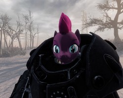 Size: 1280x1024 | Tagged: safe, artist:commanderdarksteel, tempest shadow, g4, my little pony: the movie, armor, enclave, enclave armor, fallout 4, power armor, x-01 power armor