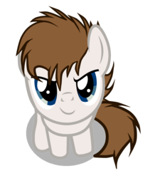 Size: 3500x4150 | Tagged: safe, artist:rsa.fim, part of a set, oc, oc only, oc:crash bash, earth pony, pony, badumsquish's kitties, looking at you, looking up, looking up at you, male, mexican, simple background, smiling, stallion, tiny, tiny ponies, transparent background, vector