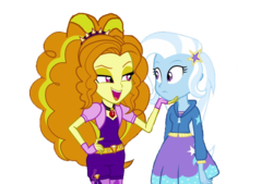 Size: 1100x743 | Tagged: safe, artist:ktd1993, adagio dazzle, trixie, equestria girls, g4, 1000 hours in ms paint, female, simple background, transparent background
