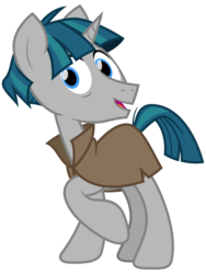 Size: 2400x3200 | Tagged: safe, artist:cheezedoodle96, stygian, pony, unicorn, g4, shadow play, .svg available, cloak, clothes, cute, high res, looking at you, male, raised hoof, simple background, solo, stallion, stygianbetes, svg, transparent background, vector