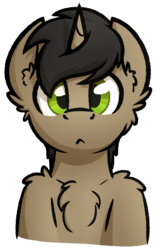 Size: 496x792 | Tagged: safe, artist:moemneop, oc, oc only, oc:neop, pony, unicorn, chest fluff, male, simple background, solo, stallion, transparent background