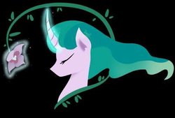 Size: 400x270 | Tagged: safe, artist:princesketchy, mistmane, pony, unicorn, campfire tales, g4, curved horn, female, horn, solo
