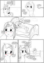 Size: 1280x1812 | Tagged: safe, artist:hurakano, starlight glimmer, trixie, g4, my little pony: the movie, comic, female, implied lesbian, implied shipping, implied twistarlight, lesbian, ship:startrix, shipping