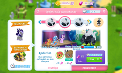 Size: 800x480 | Tagged: safe, gameloft, babs seed, klavis, little strongheart, starlight glimmer, storm king, trixie, bat pony, bison, buffalo, earth pony, pony, unicorn, yeti, g4, my little pony: the movie, cute, diatrixes, game, guitar, musical instrument, night guard, portuguese, storm guard