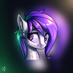 Size: 1100x1100 | Tagged: safe, artist:justafallingstar, oc, oc only, oc:morning glory (project horizons), pegasus, pony, fallout equestria, fallout equestria: project horizons, bust, female, head, mare