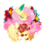 Size: 1200x1200 | Tagged: safe, artist:snow angel, fluttershy, pegasus, pony, g4, eyes closed, female, flower, mare, smiling, solo