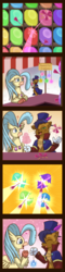 Size: 600x2489 | Tagged: safe, artist:vavacung, capper dapperpaws, princess skystar, abyssinian, cat, classical hippogriff, hippogriff, anthro, g4, my little pony: the movie, comic, crack shipping, female, heart, incorrect hand anatomy, male, shipping, shipping fuel, skycapper, straight