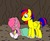 Size: 957x788 | Tagged: safe, artist:linedraweer, oc, oc only, oc:lightning chaser, oc:sweet dream, deer, pegasus, pony, baby, cave, dreamchaser, family, female, foal, male, newborn, oc x oc, shipping, straight