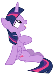 Size: 7000x9600 | Tagged: safe, artist:tardifice, twilight sparkle, alicorn, pony, a health of information, g4, absurd resolution, female, looking up, mare, open mouth, show accurate, simple background, sitting, smiling, solo, transparent background, twilight sparkle (alicorn), vector