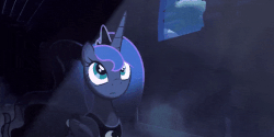 Size: 680x340 | Tagged: safe, artist:minty root, princess luna, luna's determination, g4, animated, female, gif, sleepy, solo, youtube link