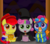 Size: 2263x2000 | Tagged: safe, artist:spellboundcanvas, apple bloom, scootaloo, sweetie belle, g4, :3, adorabloom, clothes, cowgirl, cute, cutealoo, cutie mark crusaders, diasweetes, halloween, high res, holiday, jessie (toy story), mouth hold, nightmare night, toy story, trick or treat, uniform, witch, wonderbolts uniform