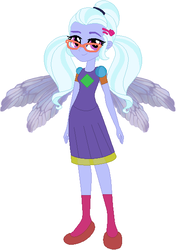 Size: 405x574 | Tagged: safe, artist:selenaede, artist:user15432, sugarcoat, fairy, human, equestria girls, g4, my little pony equestria girls: friendship games, base used, clothes, costume, dress, fairy costume, fairy wings, glasses, halloween, halloween costume, hasbro, hasbro studios, holiday, humanized, shoes, socks, solo, winged humanization, wings