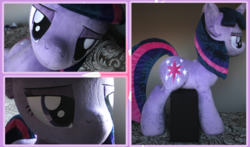 Size: 4509x2660 | Tagged: safe, artist:joltage, twilight sparkle, pony, unicorn, g4, irl, photo, plushie, solo