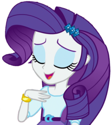 Size: 646x717 | Tagged: safe, artist:thebar, rarity, equestria girls, equestria girls specials, g4, my little pony equestria girls: dance magic, belt, bracelet, eyes closed, female, gem, jewelry, open mouth, simple background, solo, transparent background