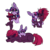 Size: 1000x1000 | Tagged: safe, artist:saphi-boo, fizzlepop berrytwist, tempest shadow, twilight sparkle, pony, g4, my little pony: the movie, big ears, female, lesbian, ship:tempestlight, shipping, simple background, transparent background