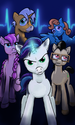 Size: 600x1000 | Tagged: safe, artist:capt_hairball, oc, oc only, earth pony, pegasus, pony, unicorn, cover art, story