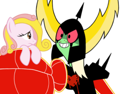 Size: 905x706 | Tagged: safe, artist:dosey--doe, oc, oc:dosey doe, anti-brony, lord dominator, wander over yonder
