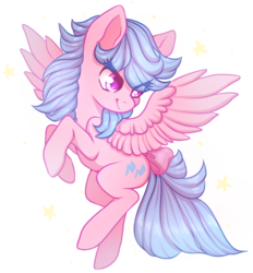 Size: 768x829 | Tagged: safe, artist:cabbage-arts, firefly, pegasus, pony, g1, g4, bow, female, g1 to g4, generation leap, looking back, mare, simple background, solo, tail bow, transparent background