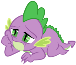 Size: 8200x7000 | Tagged: safe, artist:tardifice, spike, dragon, a flurry of emotions, g4, my little pony: friendship is magic, absurd resolution, bored, male, simple background, solo, transparent background, vector