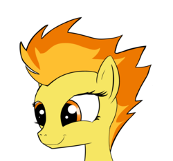 Size: 3508x3288 | Tagged: safe, artist:simplesaemple, spitfire, pony, g4, bust, female, high res, portrait, solo