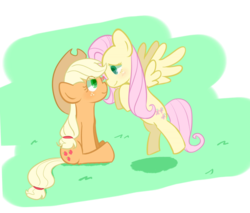 Size: 1280x1092 | Tagged: safe, artist:yuck, applejack, fluttershy, g4, female, lesbian, ship:appleshy, shipping