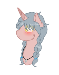 Size: 414x521 | Tagged: safe, artist:nikkitatheanimefan, oc, oc only, oc:water lilly, pony, unicorn, base used, bust, female, mare, portrait, simple background, solo, transparent background