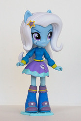 Size: 533x800 | Tagged: safe, artist:artificialgrass146, trixie, equestria girls, g4, customized toy, doll, equestria girls minis, irl, photo, solo, toy
