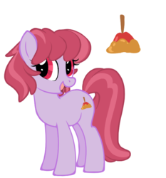 Size: 600x645 | Tagged: safe, artist:uniquecolorchaos, oc, oc only, oc:candy apple, earth pony, pony, female, mare, solo
