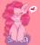 Size: 628x720 | Tagged: safe, artist:zahira96, pinkie pie, earth pony, pony, g4, female, heart, smiling, solo