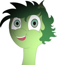 Size: 5000x5726 | Tagged: safe, artist:xxradskixx, oc, oc only, absurd resolution, bust, green pony, portrait, simple background, smiling, solo, transparent background, weird