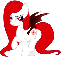 Size: 4962x4668 | Tagged: safe, artist:zee66, oc, oc only, oc:scarlet, bat pony, pony, g4, absurd resolution, looking at you, raised hoof, simple background, solo, spread wings, transparent background, wings