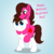 Size: 3000x3000 | Tagged: safe, artist:aarondrawsarts, oc, oc only, oc:brain teaser, oc:rose bloom, pony, blushing, brainbloom, chest fluff, high res, national boyfriend day, oc x oc, ponies riding ponies, riding, shipping, smiling, tumblr