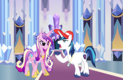 Size: 1024x668 | Tagged: safe, artist:arcgaming91, princess cadance, shining armor, g4, angry, argument