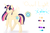 Size: 6000x4000 | Tagged: dead source, safe, artist:mah521, oc, oc only, oc:owl light, alicorn, pony, absurd resolution, female, mare, offspring, parent:sunburst, parent:twilight sparkle, parents:twiburst, reference sheet, solo