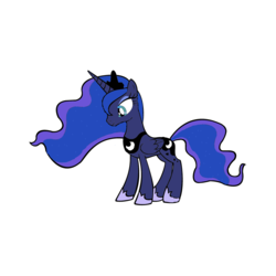 Size: 2000x2000 | Tagged: safe, princess luna, alicorn, pony, g4, female, high res, mare, smiling, solo