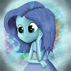 Size: 3500x3500 | Tagged: safe, artist:vicakukac200, oc, oc only, oc:ocean paint, equestria girls, g4, female, high res, smiling, solo