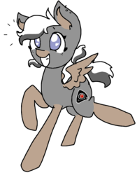 Size: 624x797 | Tagged: safe, artist:nootaz, oc, oc only, oc:ghostie spooks, pegasus, pony, cute, simple background, solo, transparent background