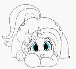 Size: 3450x3140 | Tagged: safe, artist:pabbley, lily lace, pony, g4, adorasexy, both cutie marks, cute, dialaces, face down ass up, female, high res, mlem, partial color, sexy, solo, tongue out