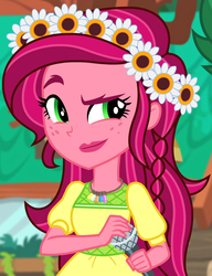 Size: 776x1008 | Tagged: safe, screencap, gloriosa daisy, equestria girls, g4, my little pony equestria girls: legend of everfree, cute, daisybetes, microphone