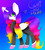 Size: 4401x4944 | Tagged: safe, artist:creadorachan, oc, oc only, alicorn, pony, absurd resolution, clothes, color porn, colored wings, eyestrain warning, female, mare, multicolored wings, needs more saturation, solo