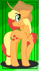 Size: 540x980 | Tagged: safe, artist:thatredpanda31, applejack, earth pony, pony, g4, cute, female, jackabetes, solo