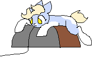 Size: 188x137 | Tagged: safe, artist:nootaz, oc, oc only, oc:nootaz, pony, unicorn, :|, animated, click, computer mouse, curious, cute, female, floppy ears, gif, mare, ocbetes, prone, simple background, solo, transparent background