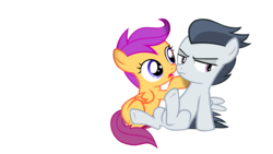 Size: 1920x1080 | Tagged: safe, rumble, scootaloo, g4, female, male, ship:rumbloo, shipping, straight