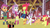 Size: 1024x583 | Tagged: safe, artist:bobthelurker, artist:equestriaguy637, apple bloom, scootaloo, sweetie belle, human, pony, equestria girls, g4, barn, cutie mark crusaders, dancing, human ponidox, radio, self ponidox