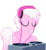 Size: 6073x6552 | Tagged: safe, artist:xenoneal, oc, oc only, oc:shaidy ray, pegasus, pony, absurd resolution, eyes closed, female, headphones, mare, simple background, solo, transparent background, turntable, vector