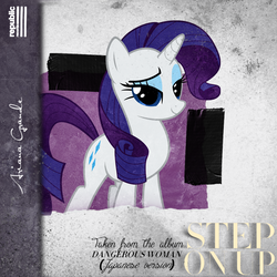 Size: 800x800 | Tagged: dead source, safe, artist:penguinsn1fan, artist:sairoch, rarity, pony, g4, album, album cover, ariana grande, cover, female, parody, ponified, ponified album cover, solo