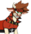 Size: 626x702 | Tagged: safe, artist:sokolgs, arizona (tfh), cow, them's fightin' herds, cattle, community related, crossover, guilty gear, hilarious in hindsight, simple background, smiling, sol badguy, solo, transparent background, vector